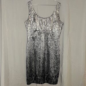 Danier Monochrome Zebra Print Midi Dress